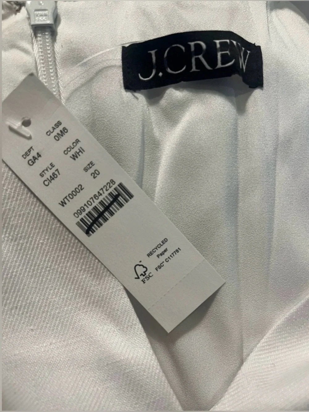 J.Crew Executive dress in stretch linen blend